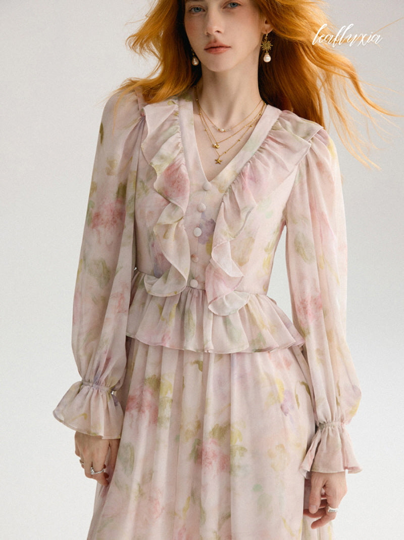 Winter Bloom Veil Dress