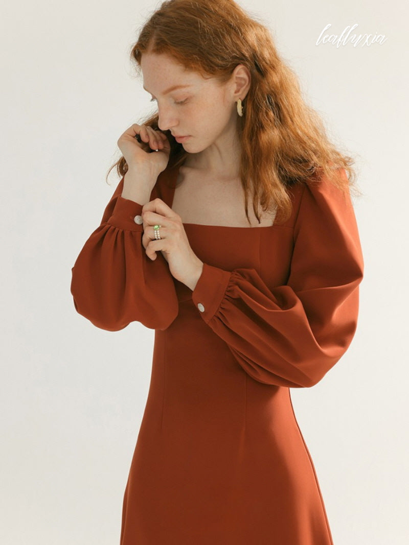Terracotta Elegance Dress