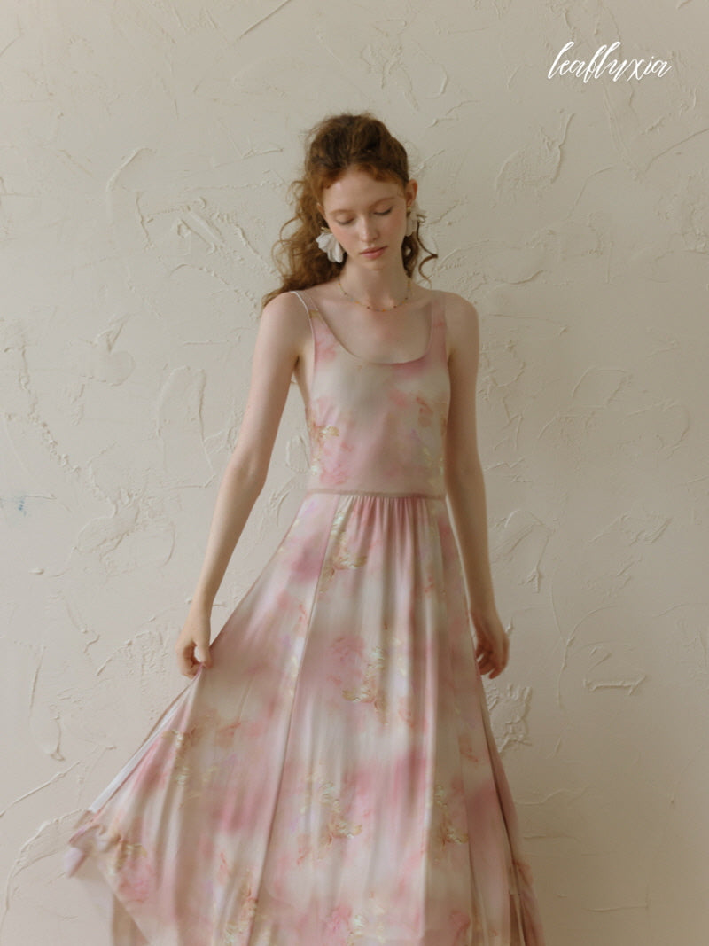 Pastel Elegance Floral Dress