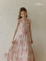Pastel Elegance Floral Dress