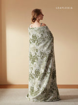 Green Serenity Throw Blanket