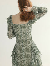 Midnight Ruffle Long Dress