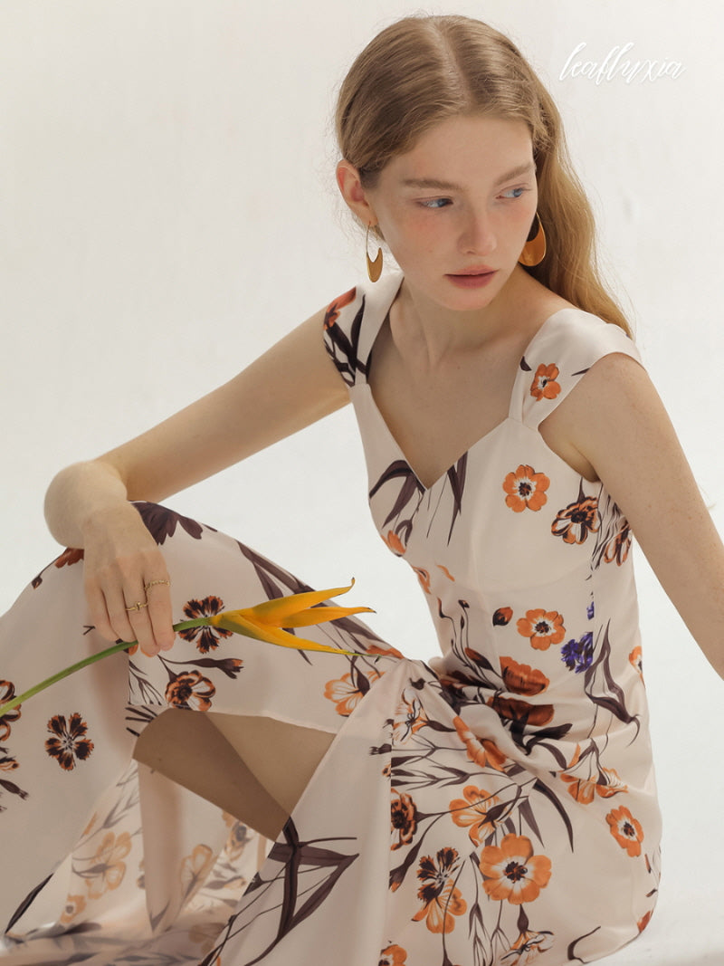 Ethnic Floral Long Dress