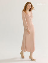 Blush Peach Elegance Dress