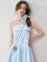 Icy Petal Camisole Dress