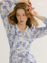 Lavender Bloom Midi Dress