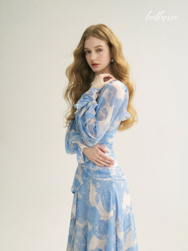 Blue Garden Serenade Dress