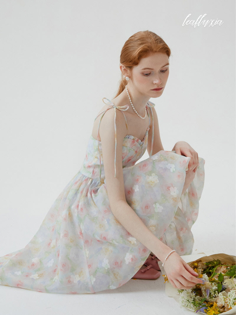 Misty Blossom High-Low Dress