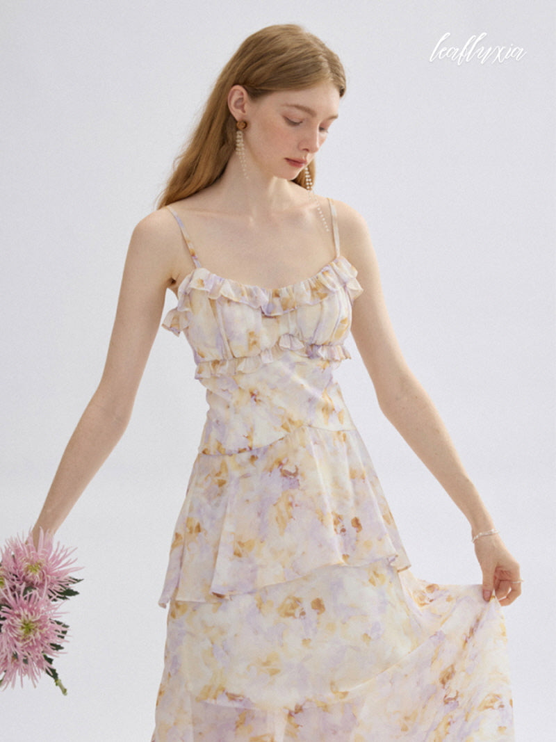Aurora Bloom Ruffle Dress