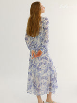 Lavender Bloom Midi Dress