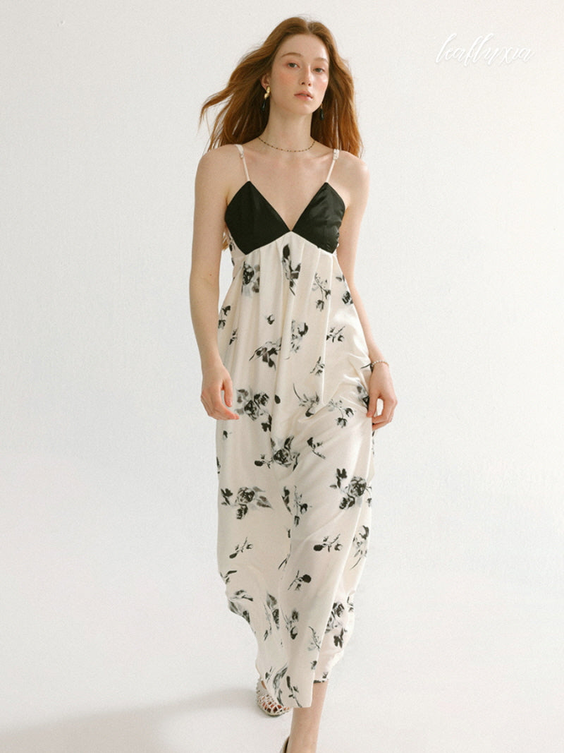 Monochrome Bloom Dress