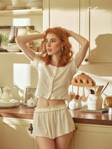 Morning Cream Lounge Set