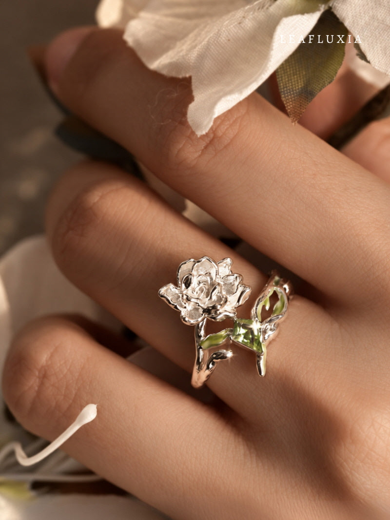 Jasmine Vine Adjustable Ring | 925 Sterling Silver