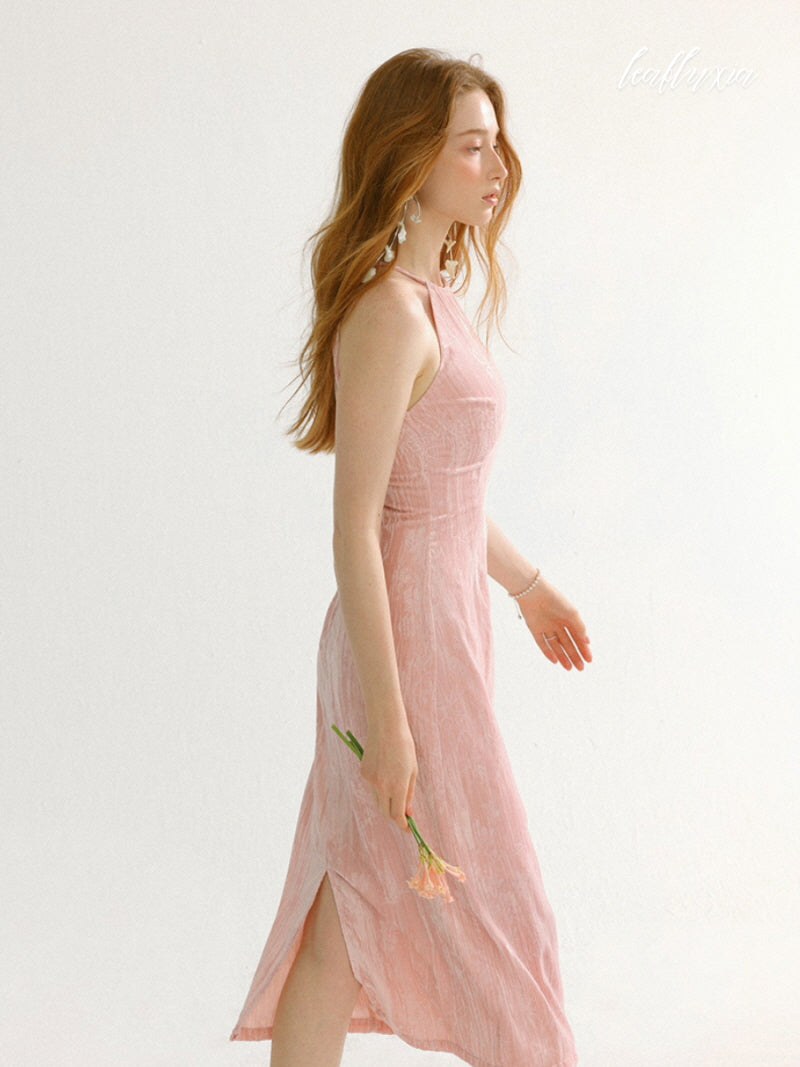 Rosy Whisper Floral Dress