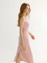 Rosy Whisper Floral Dress