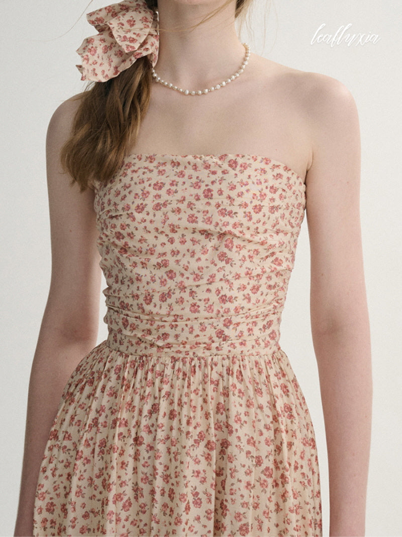 Wild Rose Smocked Maxi Dress