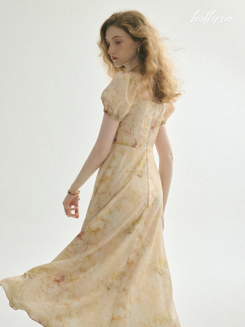 Golden Haze Vintage Dress