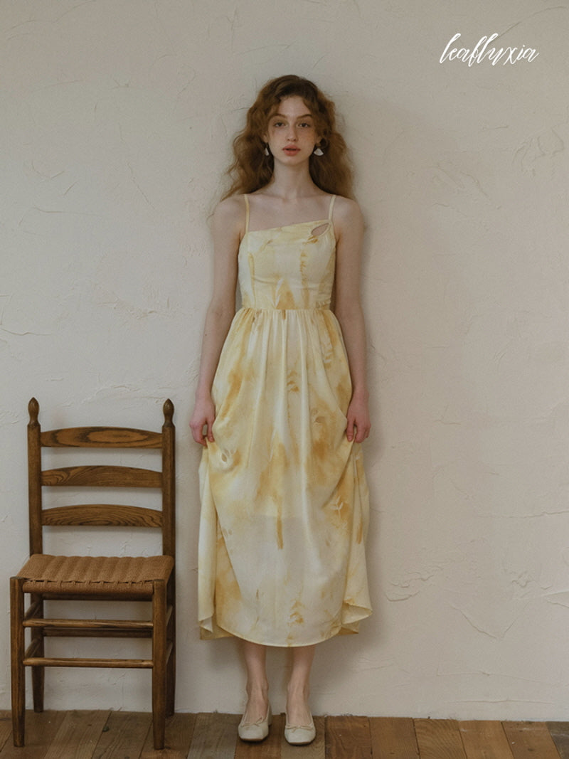 Golden Sunrise Elegance Dress