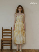 Golden Sunrise Elegance Dress