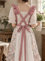 Romantic Floral Lace Apron