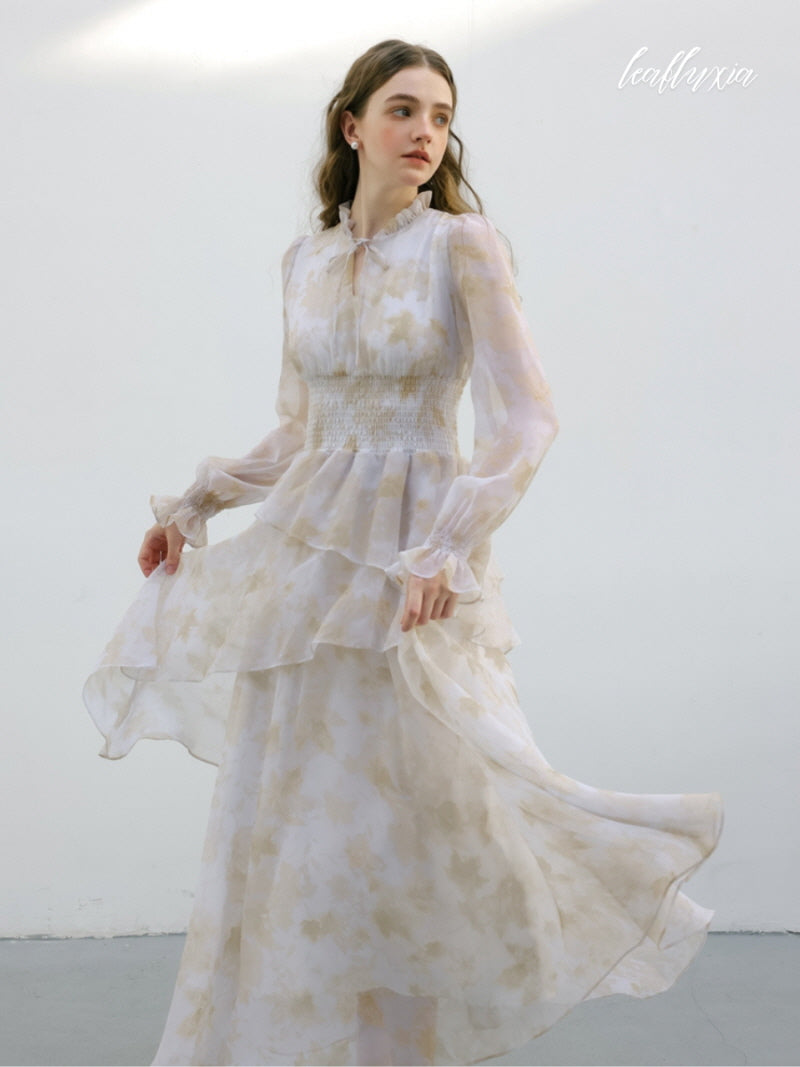 Champagne Bloom Elegance Dress
