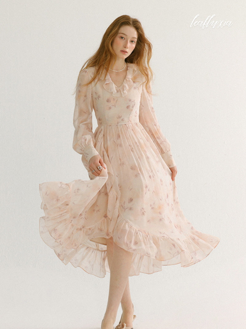 Rosewater Ruffle Dress