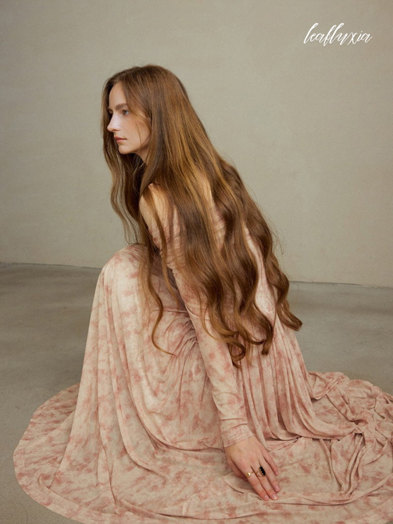 Ethereal Rose Dusk Dress