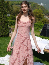 Rosé Ruffle Garden Dress