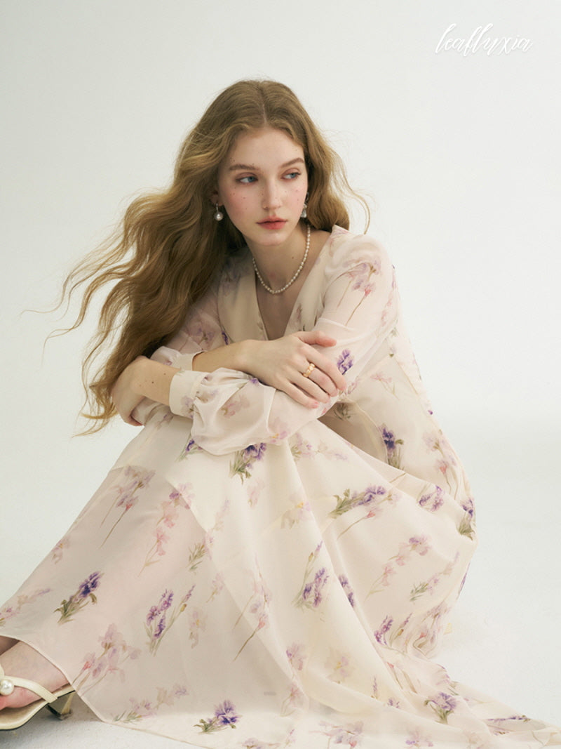 Violet Whisper Garden Dress