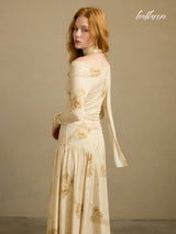 Ivory Dusk Bloom Dress