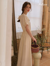 Vanilla Cream Lace Dress