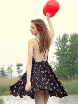 Moonlit Hibiscus Lounge Dress