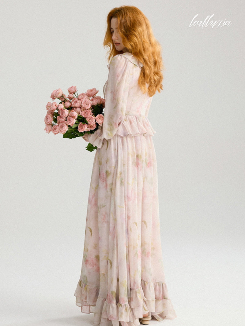 Winter Bloom Veil Dress