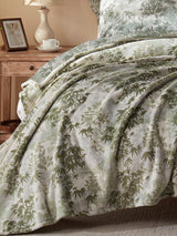 Green Serenity Throw Blanket