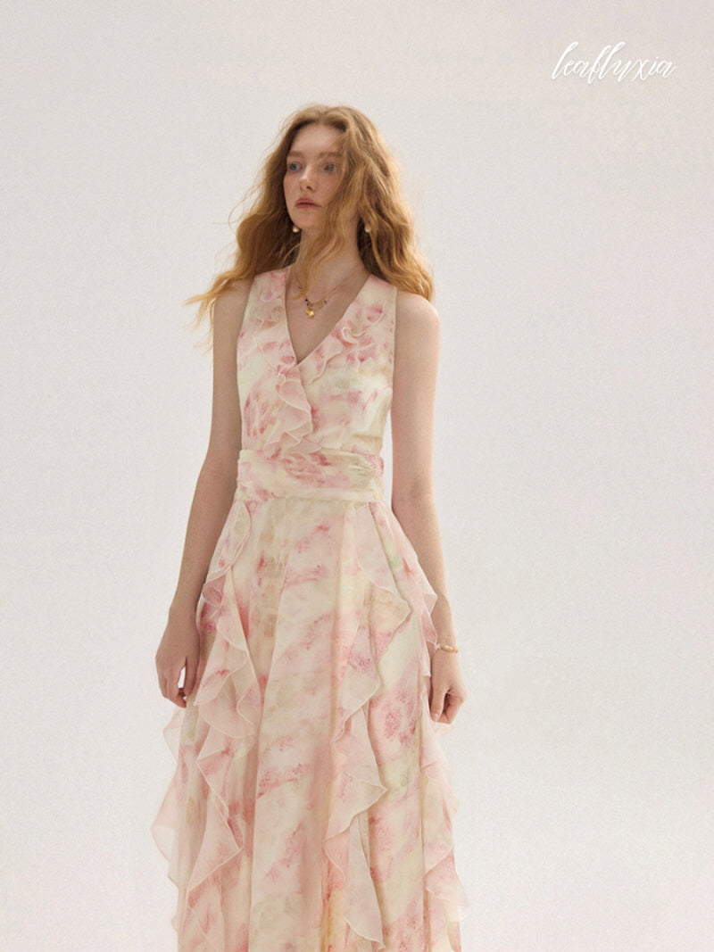 Petal Cascade Dress