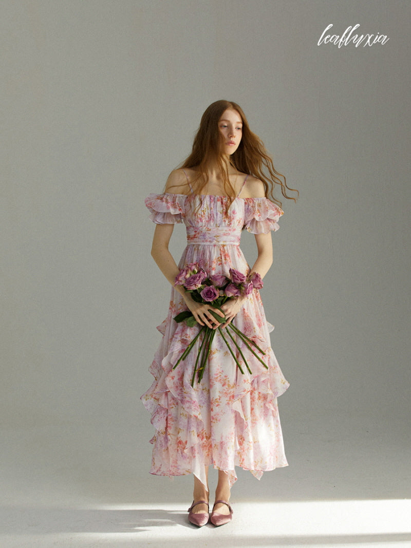 Soft Spring Floral Maxi Dress