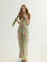 Garden Muse Draped Dress