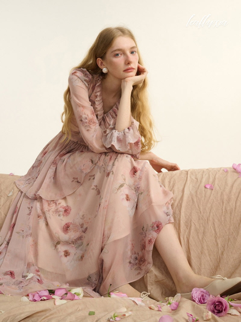 Rosy Whispers Dress