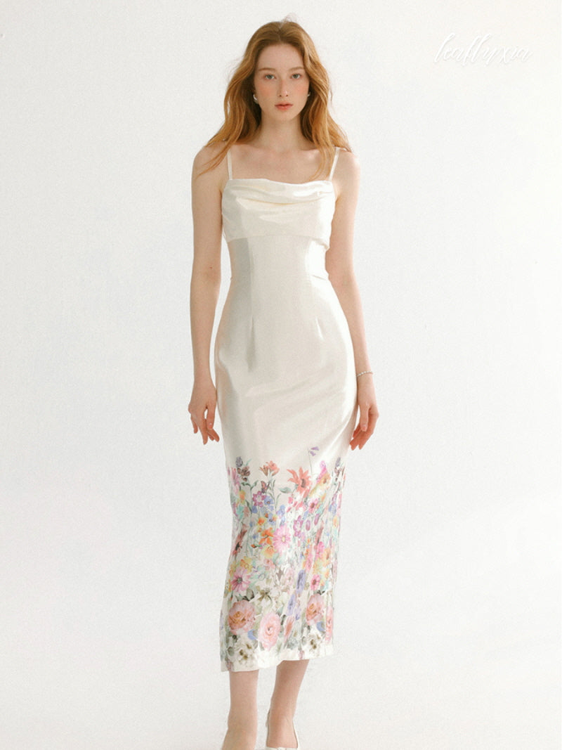 Ivory Blossom Slip Dress