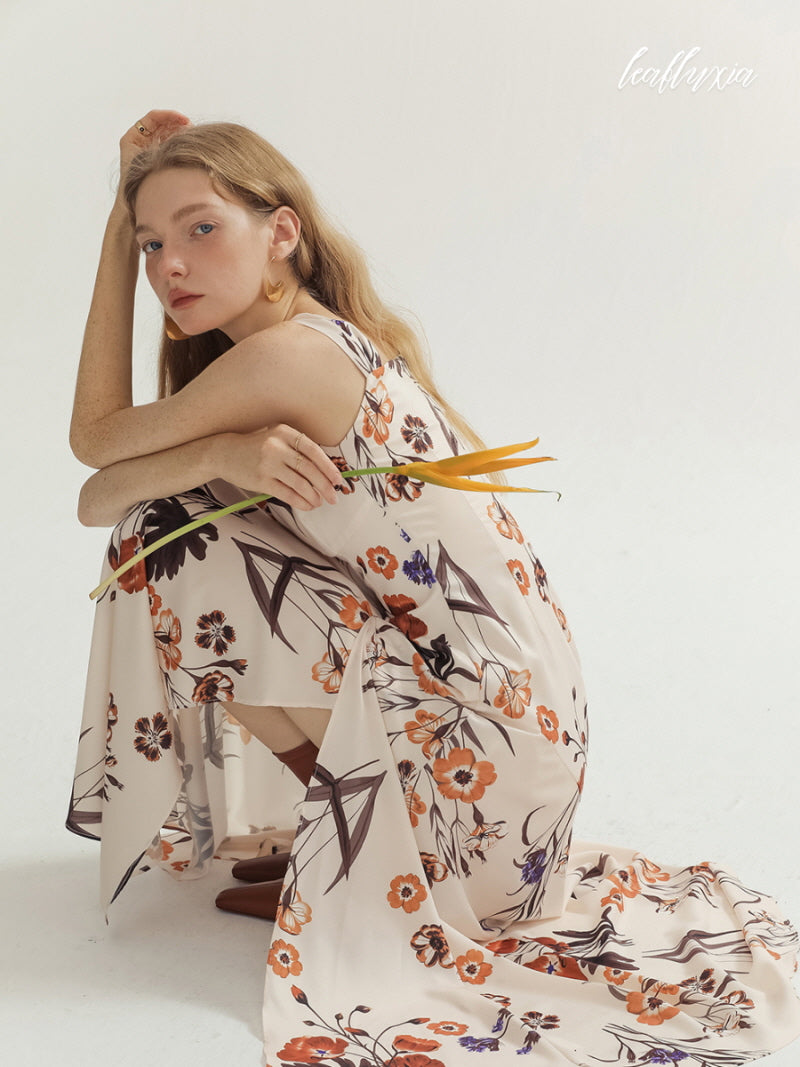 Ethnic Floral Long Dress