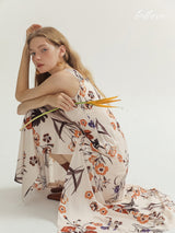 Ethnic Floral Long Dress