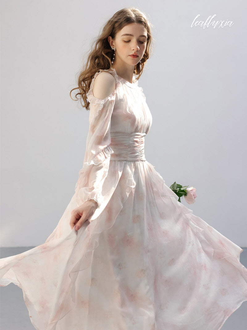 Rosy Haze Elegance Dress