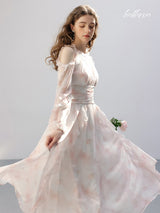 Rosy Haze Elegance Dress