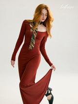 Terracotta Muse Dress