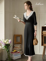 Timeless Elegance Pleated Dress