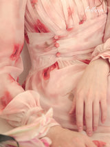 Blushing Rose Chiffon Dress