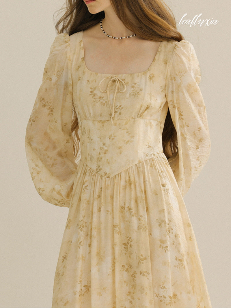 Sunlit Blossom Gown Dress