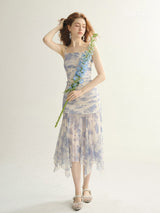 Blue Blossom Mermaid Dress