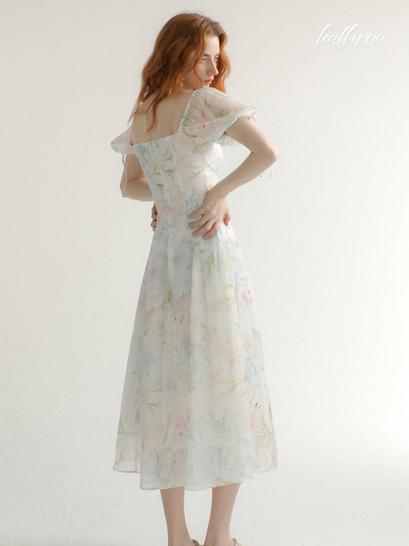 Ivory Petal Garden Dress