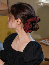 Noctelle Lace Bloom Scrunchie